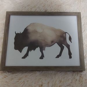Threshold Bison Silhouette Watercolor